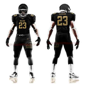 ชุดฟุตบอลสไตล์อเมริกันแขนสั้นระบายอากาศได้ดีชุด100% ออกแบบได้ตามต้องการ - Product Image 1