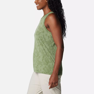 Camisetas sin mangas de punto ligeras transpirables de Color sólido informales de verano para mujer, logotipo personalizado, tarifa mayorista OEM - Product Image 3