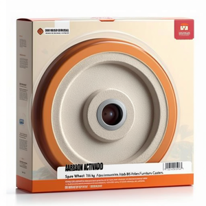 Rueda de Repuesto de 150 mm de Diámetro, Capacidad de Carga de 700 kg, Aluminio/Hierro Fundido, Eje de 20 mm, Buje de 50 mm, Rodillos BS, Ruedas para Muebles - Product Image 3