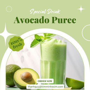 Kim Minh International 100% Jus d'avocat naturel sans sucre Purée emballée en vrac Ingrédients du Vietnam Jus de fruits et légumes - Product Image 2