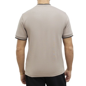 Ropa Casual Vintage, Camiseta de Algodón 100% Jersey de Alta Calidad, Cuello Redondo, Mangas y Cuello con Ribetes, Secado Rápido, Ropa para Hombre en Oferta - Product Image 3