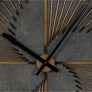 Horloge murale en métal de luxe de Style Art de qualité supérieure motif abstrait Vintage Antique décor à la maison pour salon ferme fer - Product Image 4