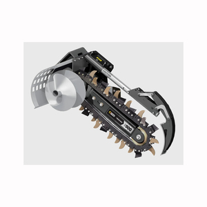 <b>Walk</b> behind trencher <b>machine</b> for garden farm irrigation pipe laying compact design and high efficiency chain cut - Product Image 6