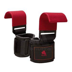 สายรัดข้อมือยกน้ำหนักแบบมีตะขอ ทำจากนีโอพรีน กันลื่น ระบายอากาศได้ดี สีดำ ขายส่ง - Product Image 5