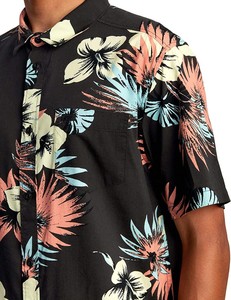 Chemises hawaïennes pour hommes Kivotech, nouvelle collection, vente en gros, toutes imprimées, décontractées, boutonnées, séchage rapide, coton rayonne, col rabattu, tissées - Product Image 5