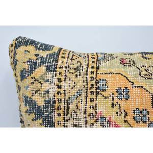 Almohada de Lana de 16x24 Pulgadas, Diseño Bohemio Dorado, Estilo Kantha, Patrón Vintage, Técnica de Tejido, Antideslizante, Ecológica, Extraíble - Product Image 2
