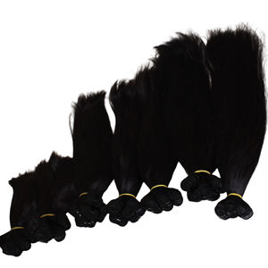 Ventes en gros de mèches de cheveux vierges vietnamiennes super double drawn, extensions de cheveux humains, trame droite, cuticule naturelle, vague naturelle - Product Image 2