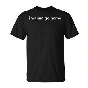 T-shirt Antisocial con meme introvertito 'Voglio tornare a casa' - Prodotto promozionale onesto per chi ama stare a casa - Product Image 2