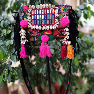 Banjara, bolso de hombro con espejo bordado a la moda para mujer, bolso de mano, recién llegado, fiesta de noche, tela de alta calidad - Product Image 1