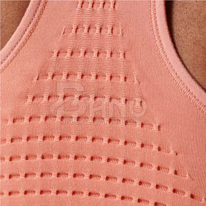 Soutien-gorge de sport taille XS séchage rapide Fitness Gym vêtements de yoga pour les activités de plein air d'été impression de couleur unie pour la course à pied - Product Image 5