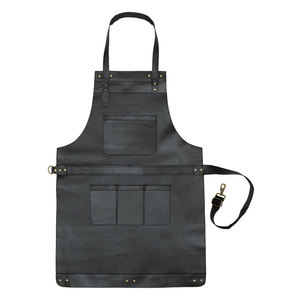 Tabliers en cuir résistants de qualité de la meilleure qualité pour la cuisine/tabliers réglables faits professionnels en cuir de vachette - Product Image 4