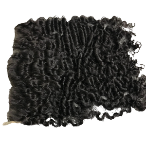 2024 vente chaude frontal birman bouclés 100% vietnamien cheveux crus Machine Double trame 100g pour les Extensions de cheveux - Product Image 1