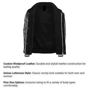 เสื้อแจ็กเก็ตเบสบอล2025ดีที่สุดของทีมเลตเตอร์แมนแฟชั่นคุณภาพสูงสำหรับผู้ชายเสื้อแจ็กเก็ตเบสบอลวิทยาลัยสำหรับฤดูหนาวปักลายด้วยกำมะหยี่ - Product Image 5