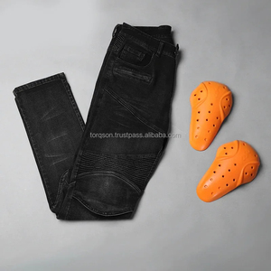 Men's Kevlar Lined Motorcycle Jeans With Protective <b>Pads</b> Stylish Biker <b>Pants</b> For Street Riding And Touring Comfort - Product Image 6