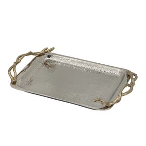 Multi Function Use Decorative Metal Chocolate Serving Tray For Festive <b>Hampers</b> Return <b>Gift</b> And Party Decor at Reasonable Price - Product Image 1
