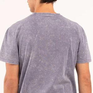 Men Acid Wash Plus Size Blank Oversize T-Shirt Vintage Streetwear Heavy Cotton Loose Fit Breathable Eco-Friendly Quick Dry Hip - Product Image 4