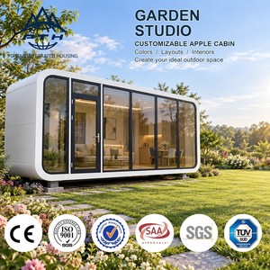 Venta al por mayor de fábrica: Casa/Cabaña móvil prefabricada moderna de 1 o 2 pisos tipo Apple para villas, resorts de glamping al aire libre y destinos de ocio. - Product Image 1