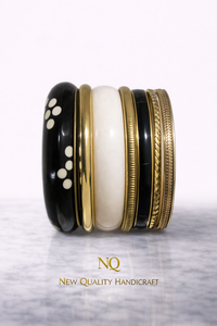 Luxury Resin Metal <b>Bangles</b> <b>Set</b> for Women Handmade Designer Ethnic Bracelet <b>Set</b> Traditional Indian Wedding Jewelry - Product Image 4