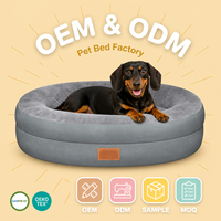 Lit orthopédique pour chien et chat de haute qualité, écologique, avec housse amovible et lavable, pour grands chiens, usage intérieur.