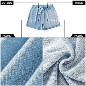 Short d'été léger pour homme-parfait pour les activités de plein air d'été en coton éponge français respirant mode personnalisée - Product Image 4