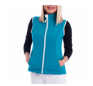 Veste d'hiver en polaire molletonnée pour femme, gilet 100% polyester avec logo personnalisé, vente en gros - Product Image 1