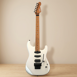 Guitare électrique SBS Premium SS300, corps en aulne massif, manche en érable flammé torréfié, frettes jumbo en acier inoxydable, système de verrouillage Floyd Rose - Product Image 1