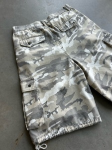Shorts cargo camouflage pour homme, taille mi-haute, cordon de serrage, séchage rapide, tissu Oxford, décontractés, avec poches - Product Image 5
