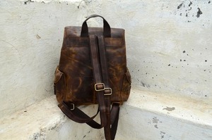 LEATHER BACKPACK <b>for</b> <b>Men</b> Travel Rucksack Male Genuine Daily <b>Bag</b> Pack Custom Engraved Vintage School <b>Office</b> Laptop Shoulder <b>Bag</b> - Product Image 3