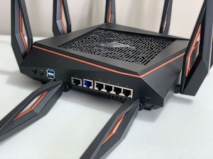 ROG Rapture <span class=keywords><strong>WiFi</strong></span> 6ไตร GT-AX11000แบนด์10กิกะบิตไร้สายเราเตอร์สำหรับเล่นเกมเครือข่ายในบ้านอัจฉริยะ - Product Image 6