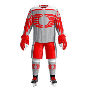 Uniforme de hockey sobre hielo para hombres de alta calidad diseñado para la comodidad y el rendimiento Tela transpirable con color y tamaño personalizados - Product Image 3