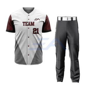 Ropa Deportiva, Uniforme de Béisbol Personalizado, Ropa de Equipo, Conjuntos Transpirables, 100% Poliéster, Secado Rápido, Nueva Llegada - Product Image 1