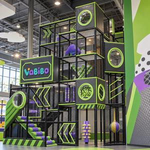Parque Infantil Comercial Interior Integrado con Espuma de Alta Densidad, Múltiples Toboganes, Zonas para Niños Pequeños, Laberinto de Escalada, Piscina de Pelotas y Entretenimiento - Product Image 2