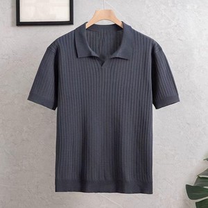 เสื้อเชิ้ตผู้ชาย ระบายอากาศได้ดี สวมใส่สบาย ผ้าถัก 100% คอตตอน แขนสั้น ติดกระดุม พิมพ์ลาย คุณภาพสูง ไม่หดตัว - Product Image 3
