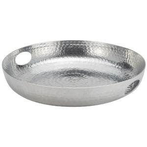 Las últimas bandejas de aluminio para servir con mango de hoja, forma personalizada, bandeja de mesa plateada para servir alimentos, usos en el hogar y hoteles - Product Image 6