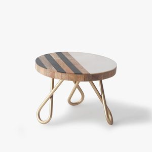 Support à fruits en métal noir luxueux pour fête, base en bois, décoration de table, support à gâteau en métal standard pour servir des fruits - Product Image 6