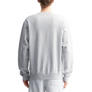 Fabricant fournisseur vente en gros personnalisé poids lourd 220g polyester/coton mélangé hommes ras-du-cou brodé sweatshirts automne - Product Image 4