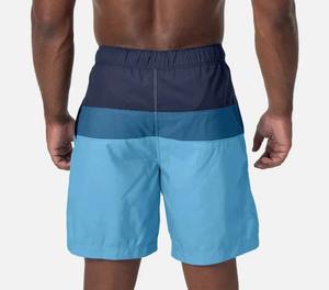 Short de bain pour homme avec poches pantalon d'été décontracté longueur genou grande taille RRI-MS-67 d'été à motif uni pour homme - Product Image 2