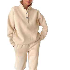 Chándal de fútbol de algodón para mujer, chándal de alta calidad con logotipo OEM 2025 - Product Image 6