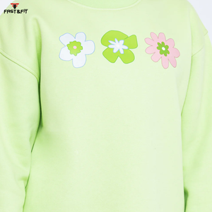 High Quality 100% Cotton <b>Drop</b>-shoulder hodies for woman Custom Women Sweat Shirt for Sale - Product Image 6