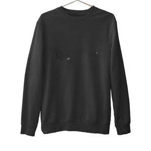 Sudadera Casual de Punto Oversize Unisex de Polialgodón Premium, Suave y Gruesa para Invierno, Color Sólido, Cuello Redondo, Personalizable, ODM - Product Image 3