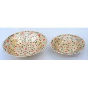 ชามเสิร์ฟผลไม้โลหะขัดเงาแบบดั้งเดิม ชามเสิร์ฟขนมช็อกโกแลต อินทผลัม สำหรับตกแต่งโต๊ะอาหาร - Product Image 1