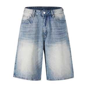Wholesale High Quality Blank Denim Shorts Summer <b>Men's</b> Stretch Short <b>Jeans</b> Customized Denim Shorts - Product Image 1