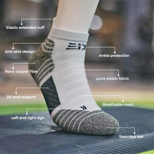 MTB Cycling Basketball Sports <strong>Socks</strong> for Men <strong>Copper</strong> Fiber Deodorant Antibacterial <strong>Sock</strong> Running Climbing Summer - Product Image 3