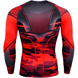 Último diseño Hombres Ropa de entrenamiento de lucha Transpirable Ligero Rash Guard Logotipo personalizado de alta calidad Rash Guard para hombres - Product Image 5