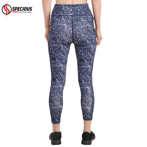 กางเกงโยคะผู้หญิงแบบไร้ตะเข็บ เอวสูง สีพื้น ระบายอากาศได้ดี ยืดได้สี่ทิศทาง ทรงขาบาน พร้อมลวดลายปั๊มนูน ออกแบบตามสั่ง - Product Image 2