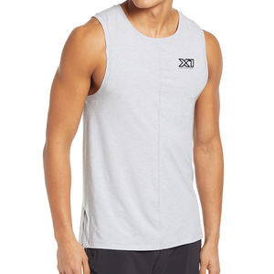 Camisetas Deportivas Transpirables de Poliéster 100% para Hombre, Tallas Grandes, Cuello Redondo, Sin Mangas, Color Sólido, Ropa Deportiva Personalizable - Product Image 1
