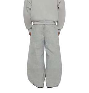 Pantalons pour hommes personnalisés pantalons en éponge française 100% coton Baggy pantalon de survêtement à jambes larges hommes 2025 - Product Image 4