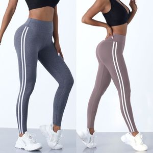 Mallas deportivas informales sin costuras elásticas de 4 vías de cintura alta para mujer, ropa deportiva transpirable para entrenamiento de Yoga, pantalones cortos sólidos con cintura elástica - Product Image 6
