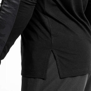 Camiseta de cuello redondo de algodón pesado High Street para hombre de calidad de primera clase Camiseta cepillada de manga larga en blanco personalizada - Product Image 6