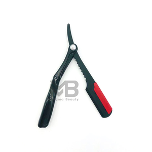 Rasoir de coiffeur manuel haute performance le plus vendu avec manche en bois et lames en acier inoxydable broderie de logo personnalisée - Product Image 1